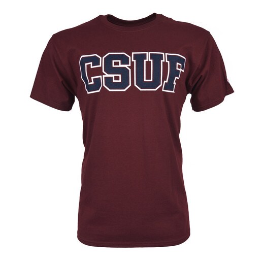CSUF Block Tee - Maroon